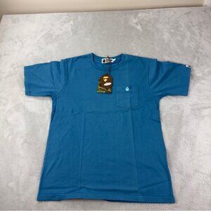 Bape A Bathing Ape NWT Men's Size Medium One Point Pocket Overdye T-shirt